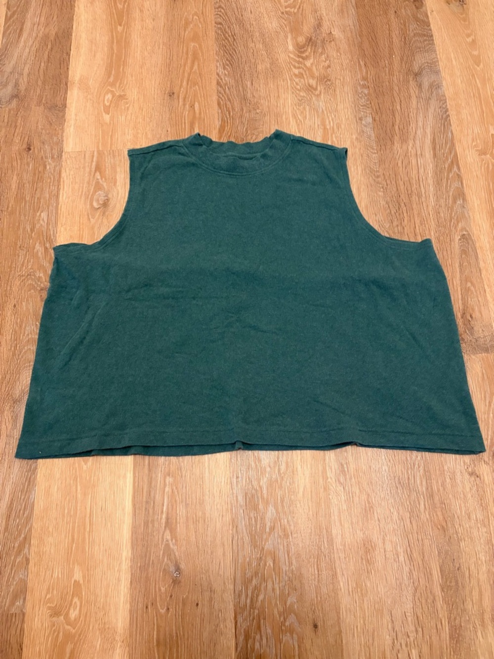 Pact Organic Cotton Muscle Tank Top XXXL Dark Green Sleeveless Crew Neck 3XL